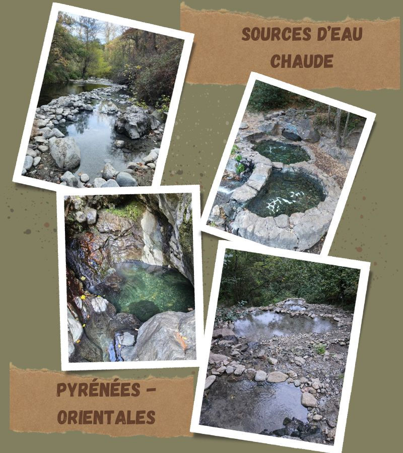 Les sources d'eau chaude sauvages dans les Pyrénées-Orientales